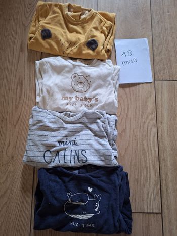 Lot pyjamas 18 mois garçon 