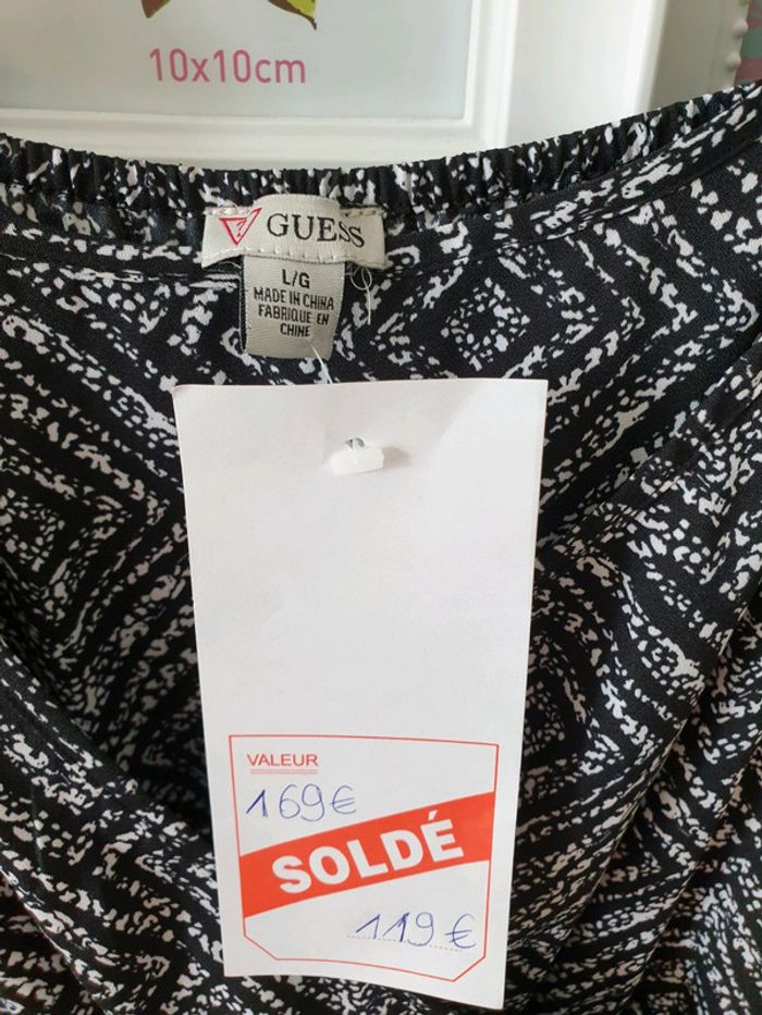 PROMO🌞Robe longue Guess bretelles réglables et fente sur l'avant - photo numéro 8