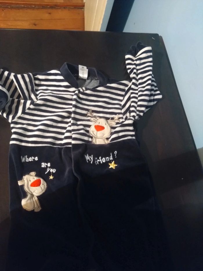 Pyjama chaud grenouillère bébé fille ou garçon 2 3 ans - photo numéro 2