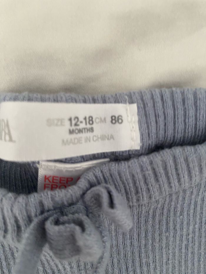 Legging laine fine bleu ciel 12/18 mois - photo numéro 2