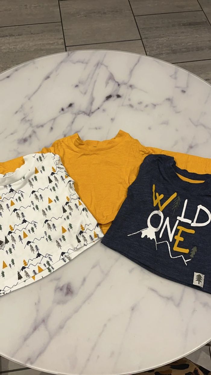 Lot de 3 t-shirt manches longues
