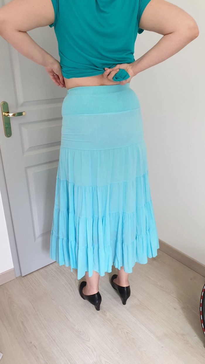Jupe longue bleue Taille S - photo numéro 2