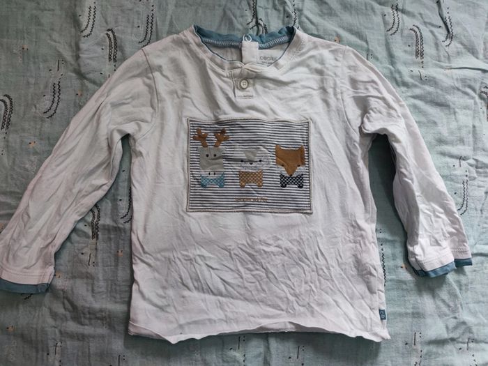 T-shirt manches longues tender winter T.24 mois