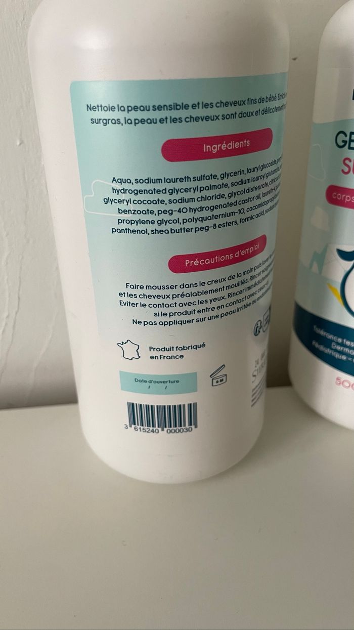 Lot 2 gels douche / nettoyants surgras - photo numéro 2