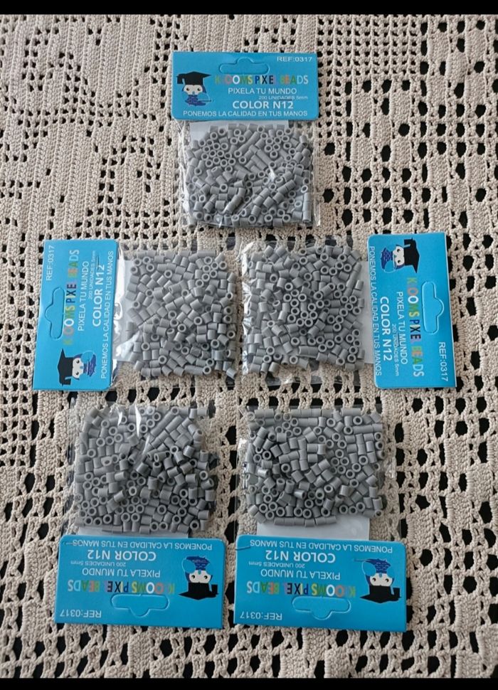 1000 perles à repasser grises