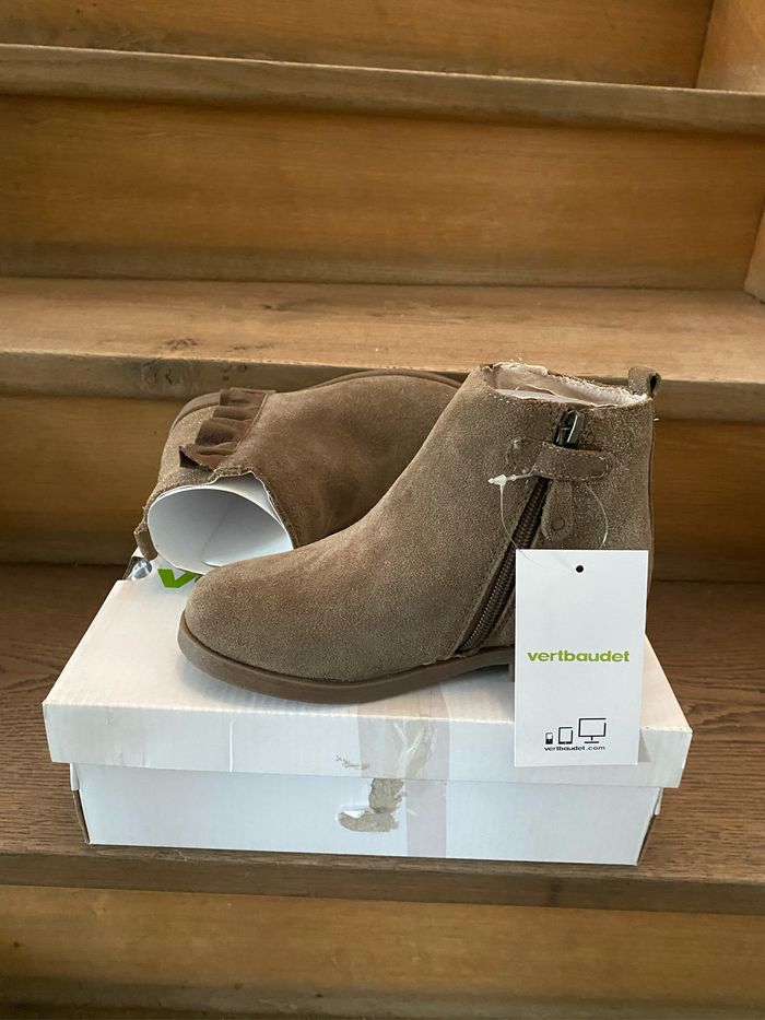 Bottines en cuir pointure 30