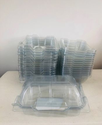 Lot 15 barquettes plastiques rangement contenant