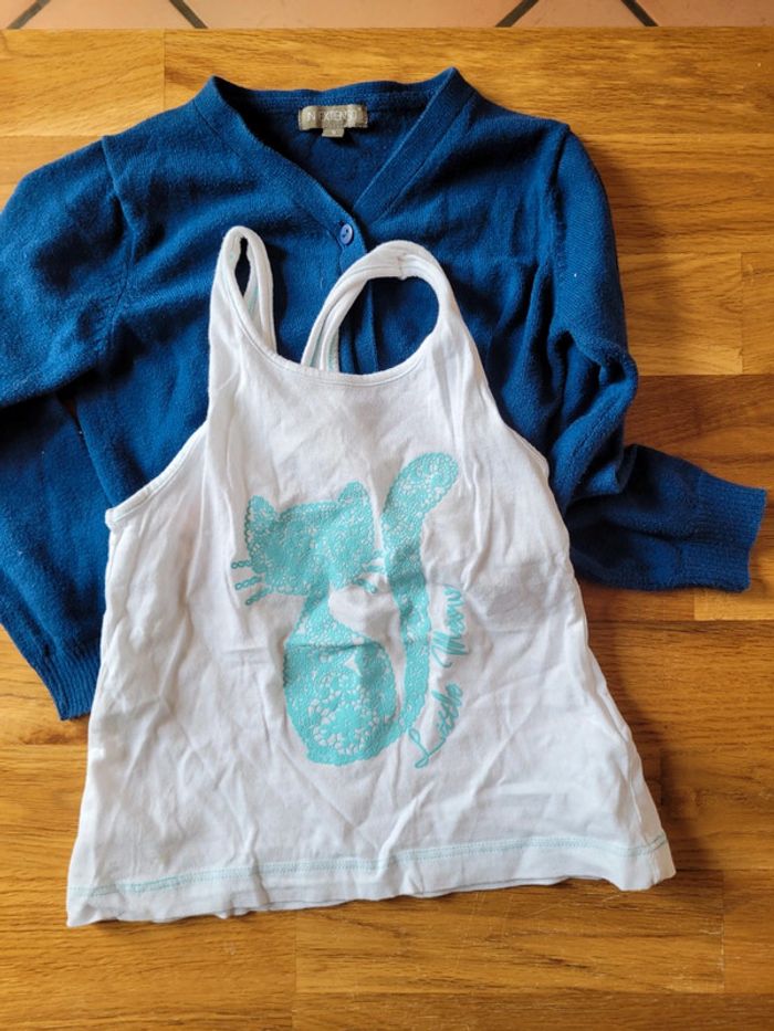 Ensemble gilet boléro 2 ans tbe