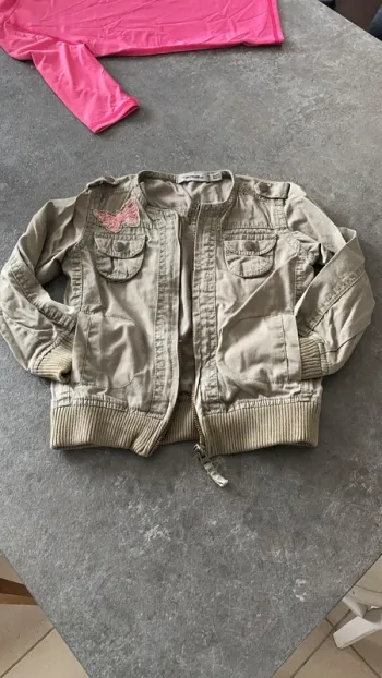 Veste fille kaki 4 ans
