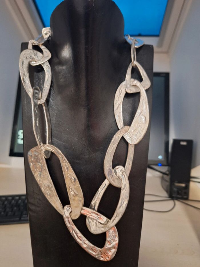 💥 Superbe collier chaîne argenté 💥 - photo numéro 2