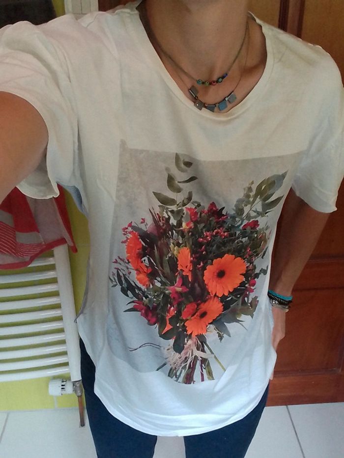Blouse femme Motif bouquet de fleurs Stradivarius - photo numéro 2