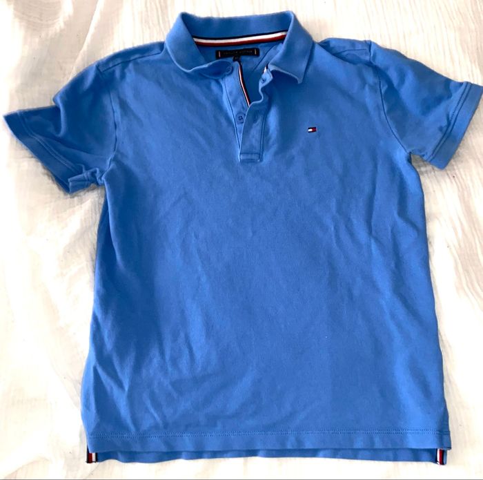 Polo bleu tommy hilfiger 12 ans