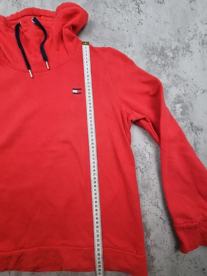 Sweat col roulé Tommy Hilfiger rouge L Hommes (mesures en photos) - photo numéro 5