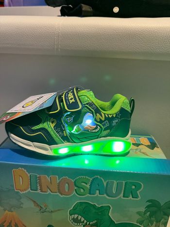 Basket dinosaures T-rex lumineuse taille 26