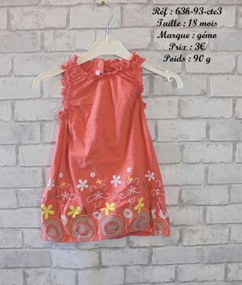 Robe 18 mois Gémo (63h-93-cte3)