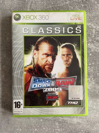Jeu pour Xbox 360, Smack down VS raw 2009 en français.