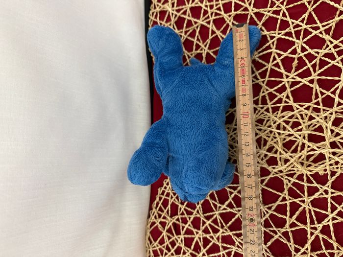 Doudou chiot chien bleu couché MAX ET SAX - photo numéro 4