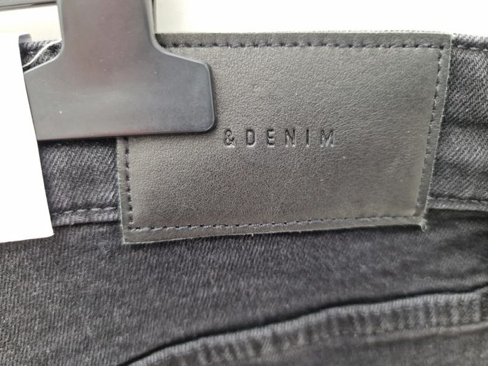 Short En Jeans Délavé Noir - photo numéro 7