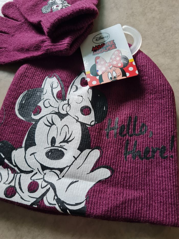 ensemble bonnet gants Minnie neuf - photo numéro 2