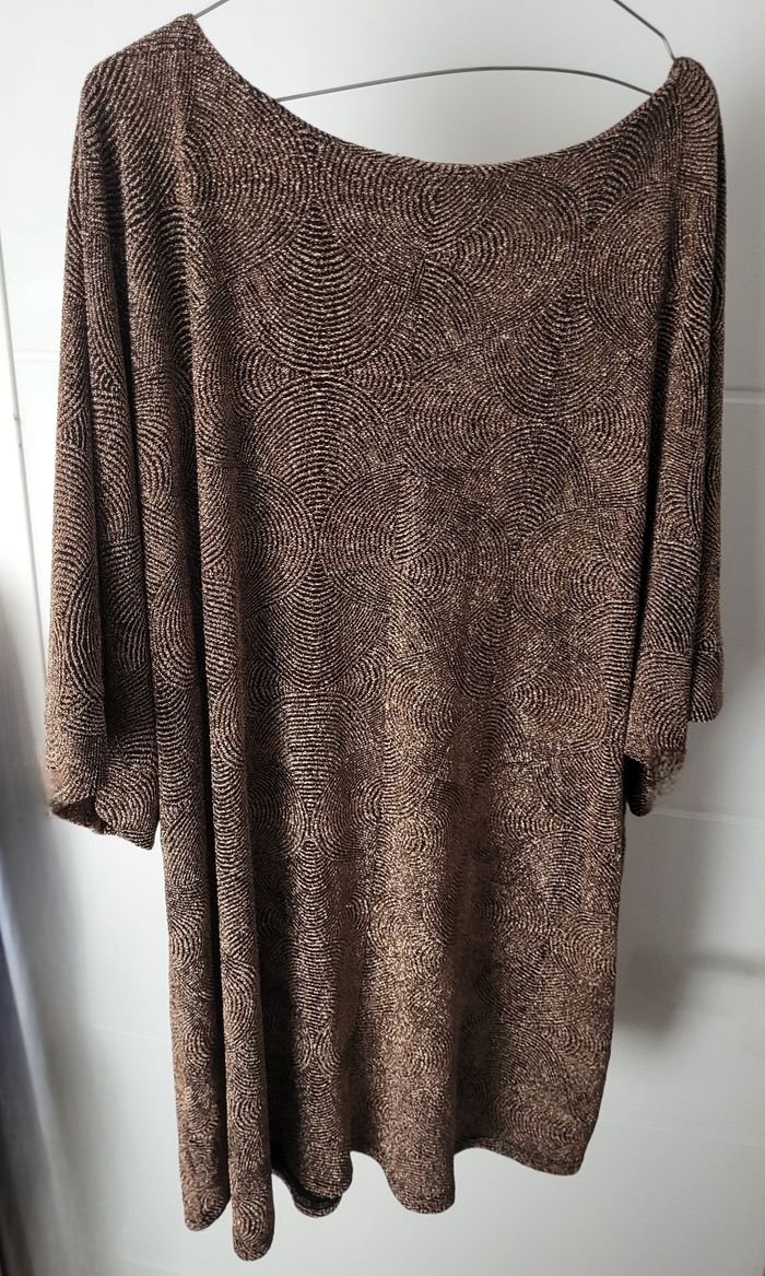 Magnifique tunique de fête dorée 54/56 Yours Clothing - photo numéro 2