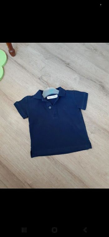 🌵Polo bleu 6-9 mois🌵