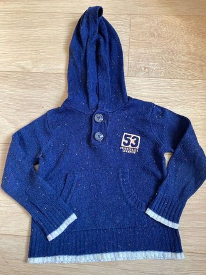 Pull fin capuche 3 ans tissaia
