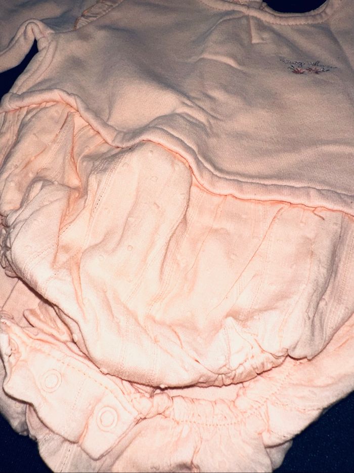 Barboteuse rose saumon - Tape à l’œil 6MOIS - photo numéro 3