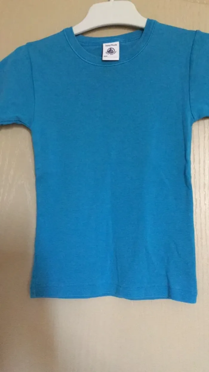 Tshirt bleu petit bateau 3 ans - photo numéro 2