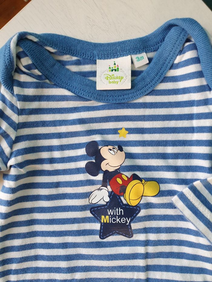Body 3 mois Disney Mickey Manches longues - photo numéro 3