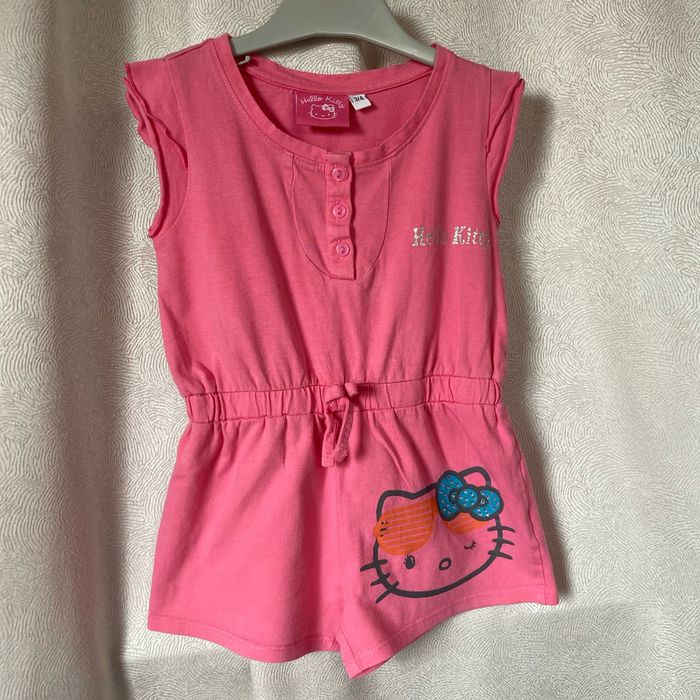 Combi short rose 3-4 ans Hello kitty