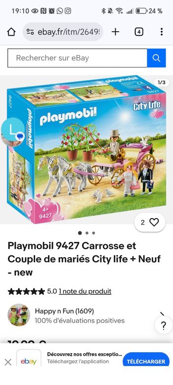 Playmobile calèche 9427