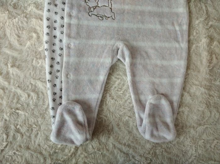Pyjama grenouillère velours Fille 3 mois Marie Aristochats Disney Baby - photo numéro 6