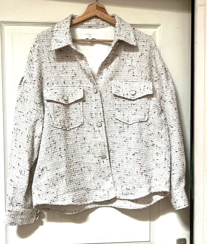 Veste chemise aspect tweed - neuve jamais portée - photo numéro 3
