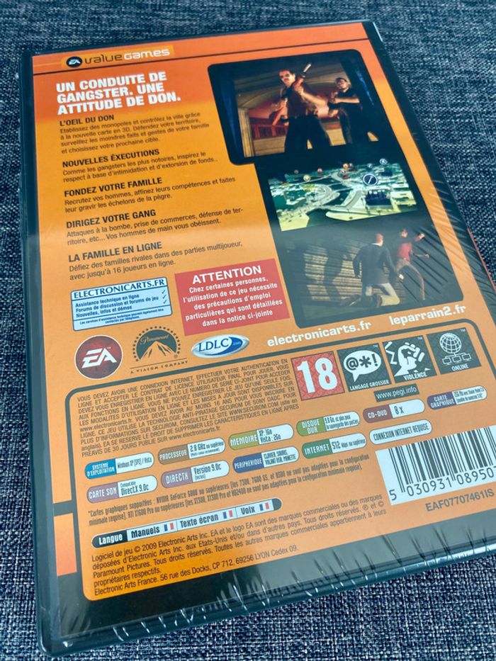 Le Parrain 2 / Godfather II Jeu PC - Neuf sous blister - Brand New Sealed - photo numéro 2