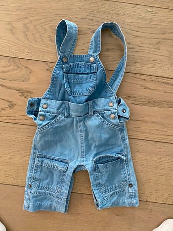 Salopette combi short Jean Vertbaudet