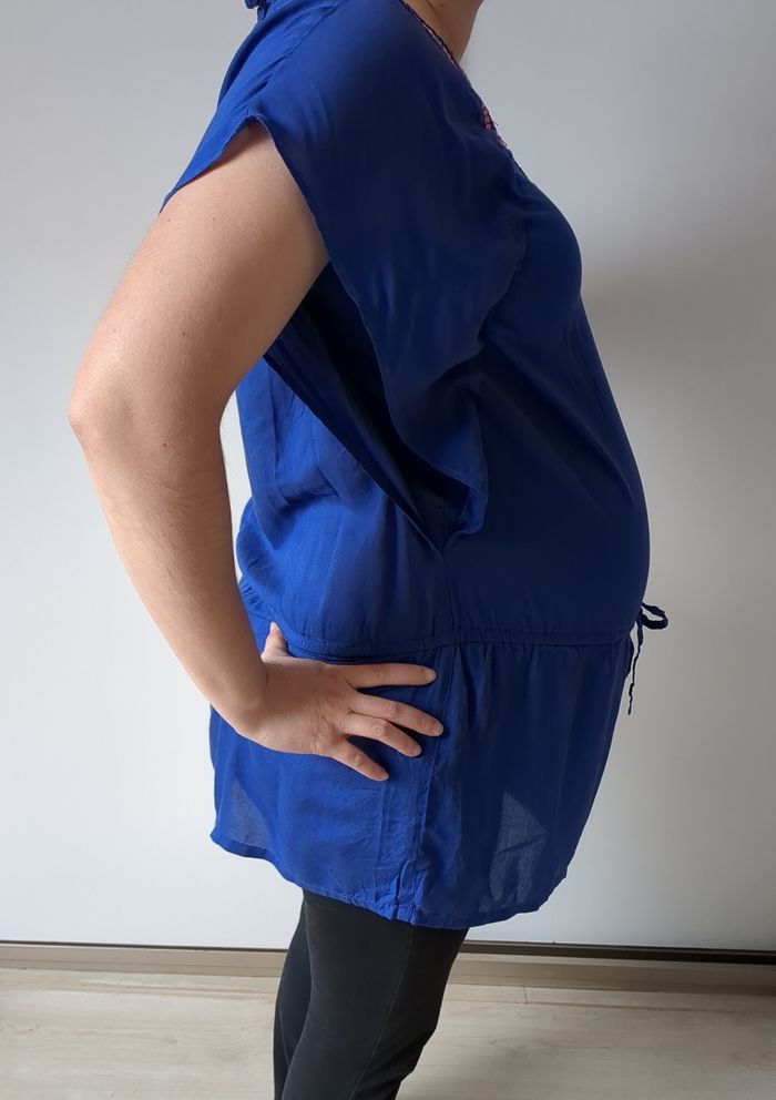 Tunique de grossesse bleue Prémaman XS / 34 / 6 - photo numéro 2