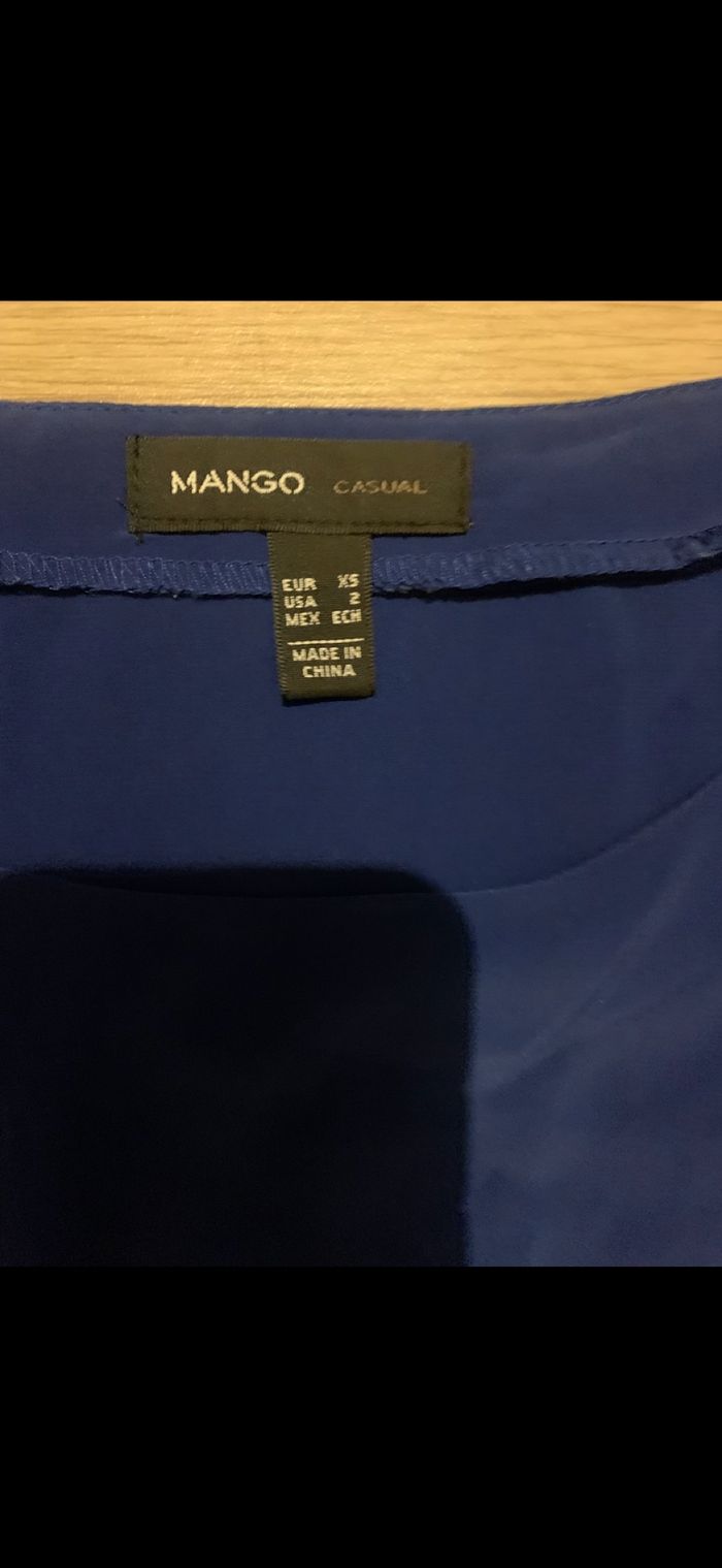Robe bleu saphir marque mango taille xs - photo numéro 5
