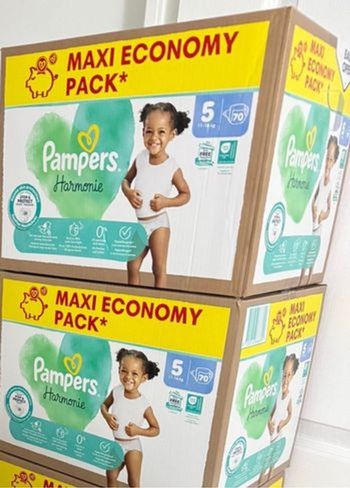 Pampers harmonie taille 5 lot de 2 (140 couches)