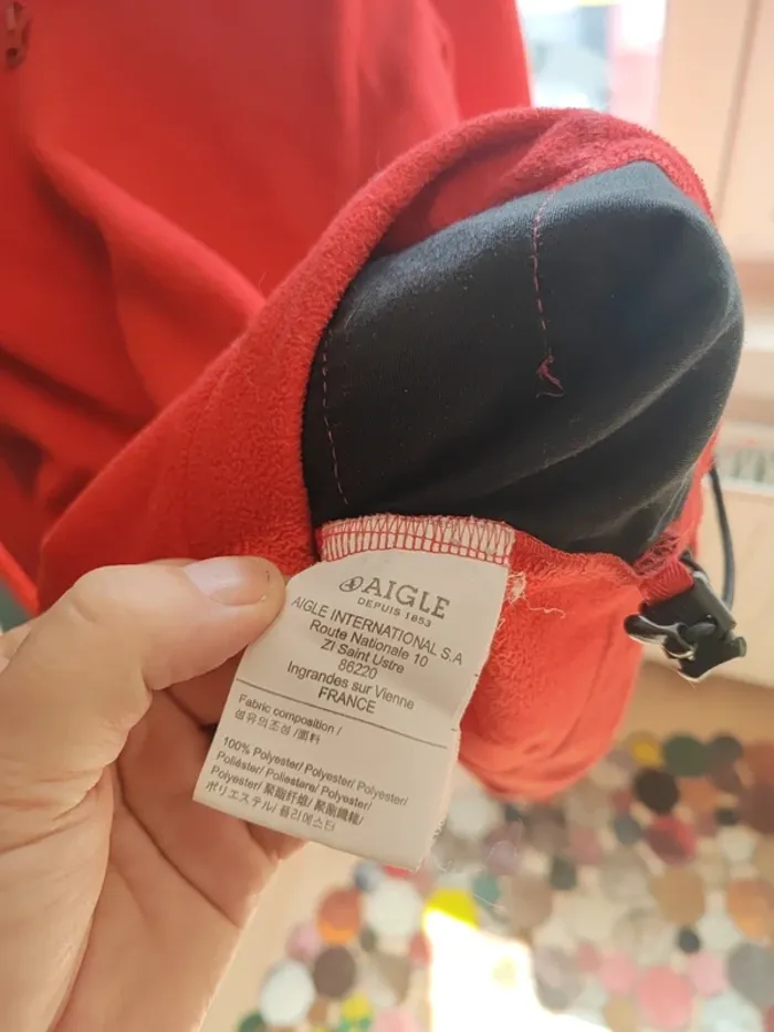 Gilet polaire rouge Aigle taille L - photo numéro 8