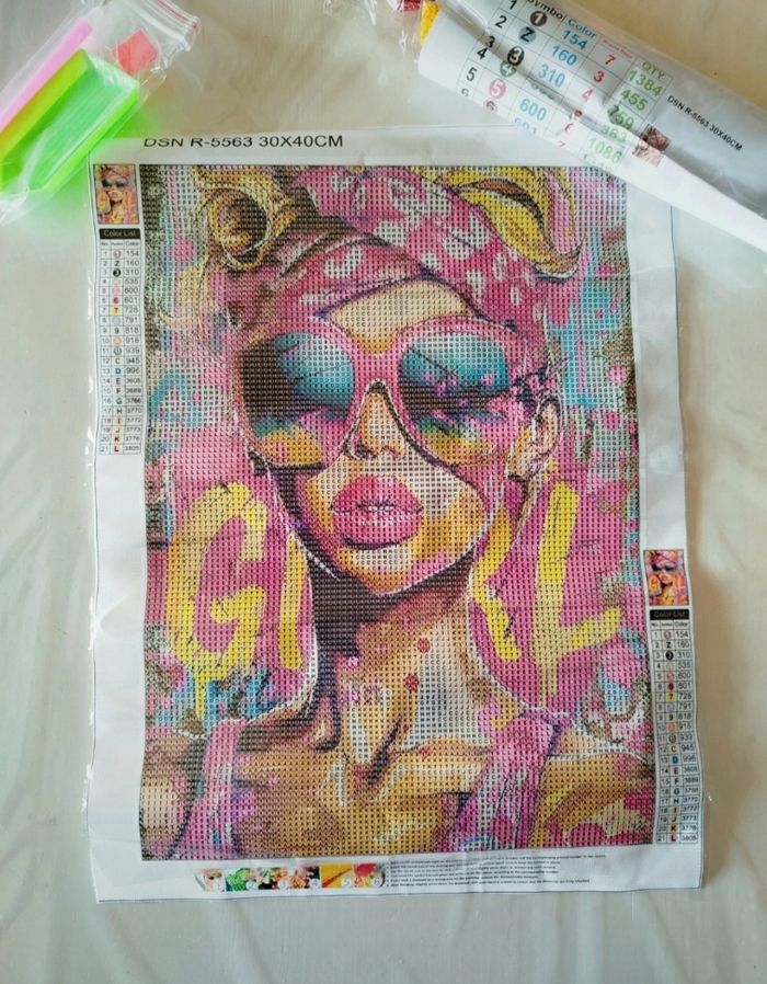 Diamond painting femme stylé #S029 - photo numéro 2