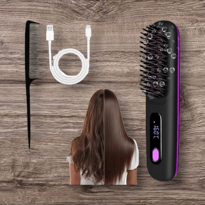 Brosse chauffante rechargeable USB-C - photo numéro 4