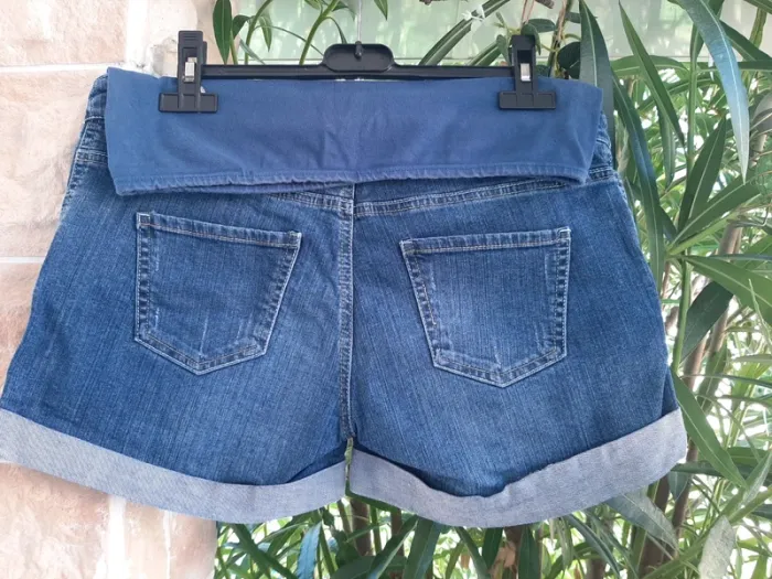 Short en jean de maternité Calin Kalin 40 - photo numéro 4