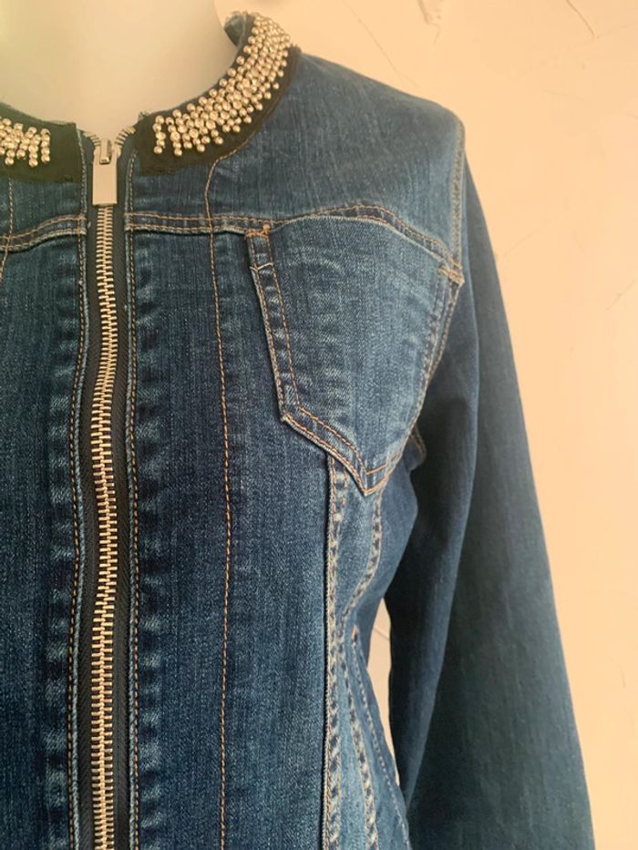 Veste en jean Mosquitos fantaisie taille 40 - photo numéro 7