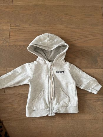 Sweat zippé à capuche