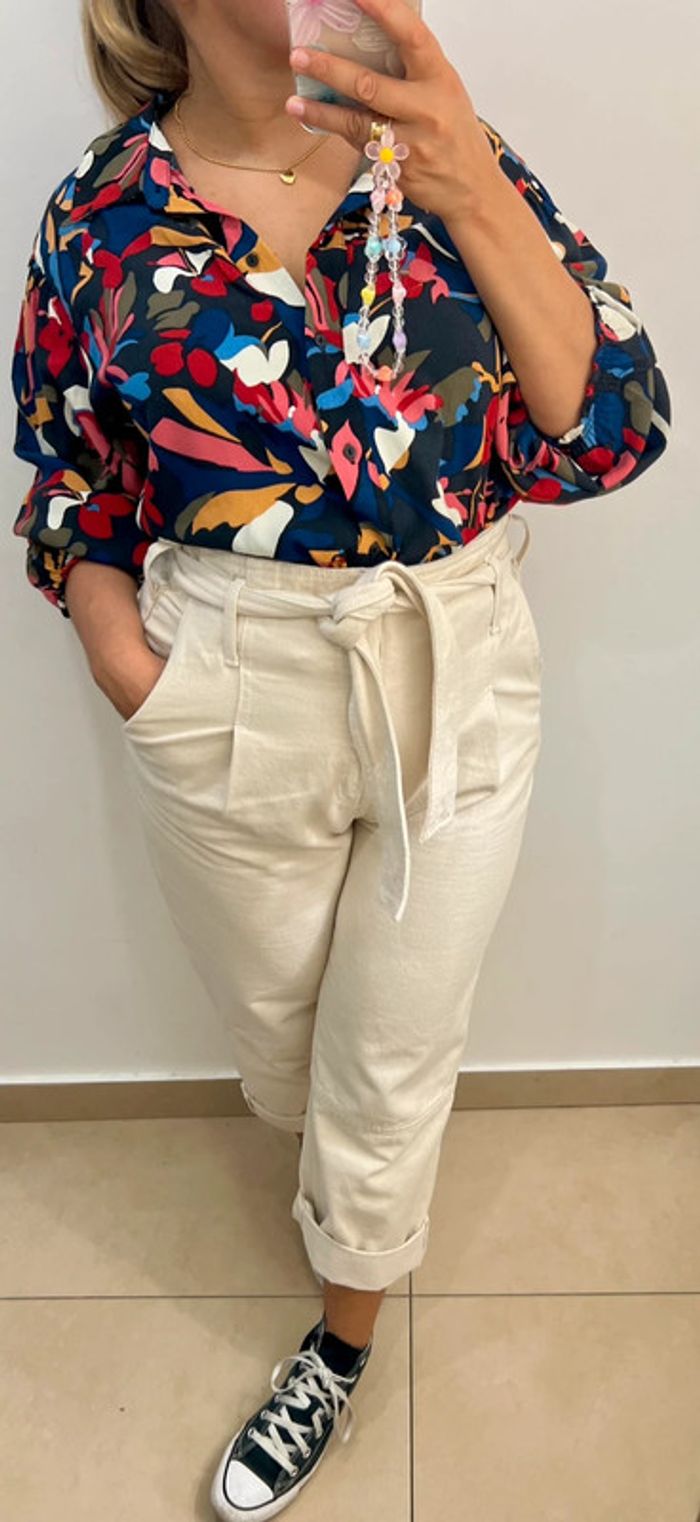 Chemise Celline  Imprimée Colorée Ba&sh Taille 38 - photo numéro 4