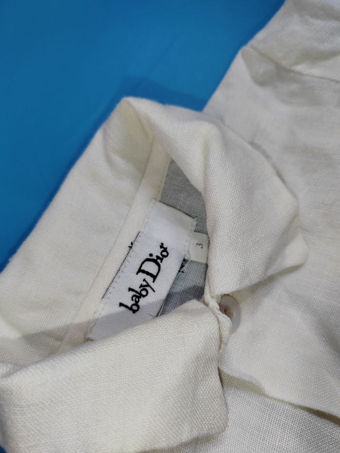 Chemise manche courte en lin Baby Dior - photo numéro 2
