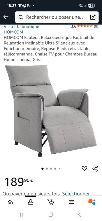 Fauteuil bien etre très très bon  état