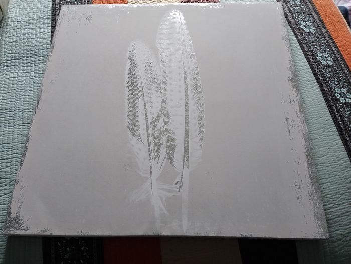Toile motif plumes - photo numéro 2