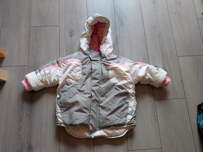 Manteau veste de ski doudoune gris rose Decathlon 12 mois - photo numéro 2