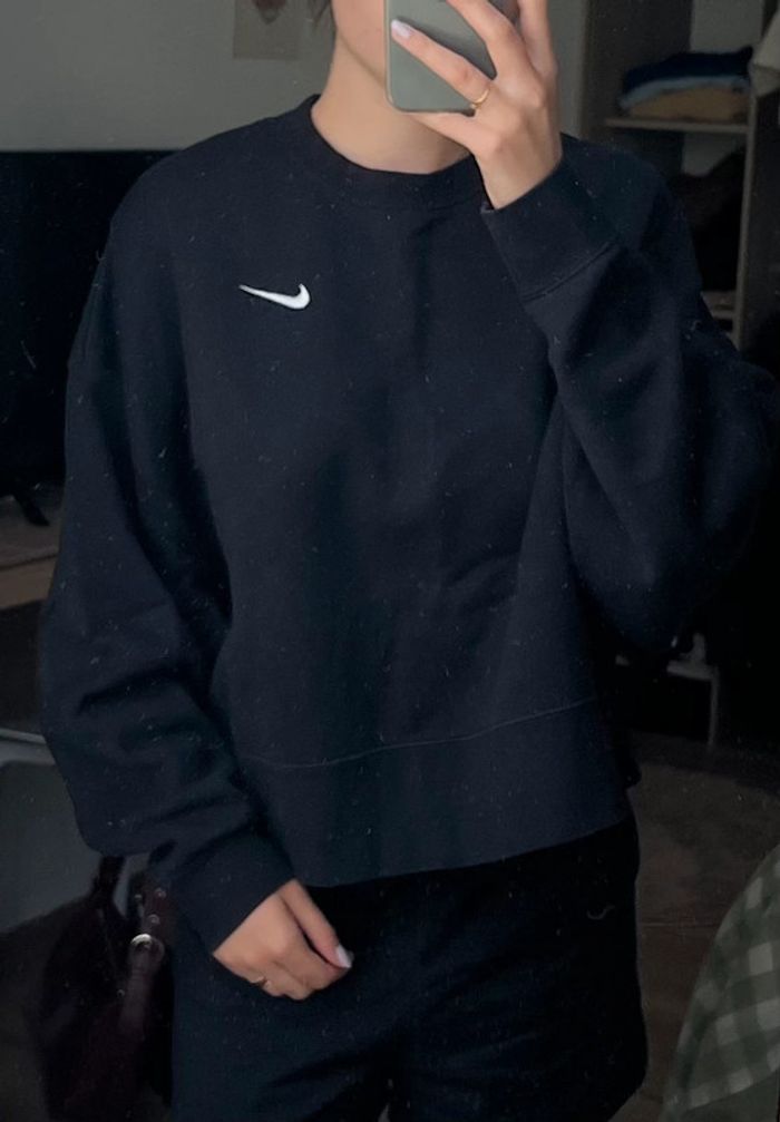 Pull nike noir manches chauve souris - photo numéro 2